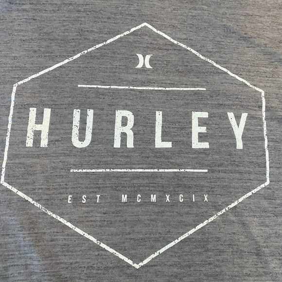 Hurley Light Gray Short Sleeve Tee - Picture 3 of 4